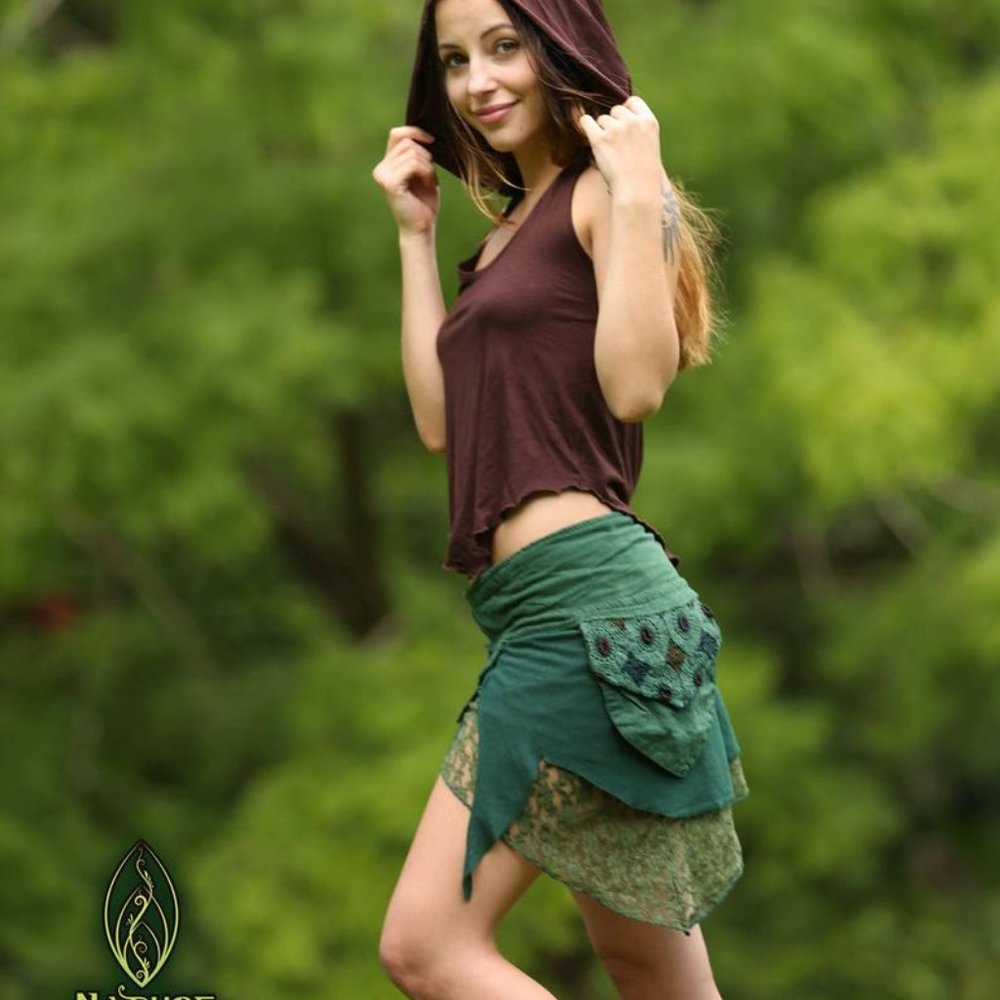 Fairy Festival Green Mini Skirt (OS fits most)